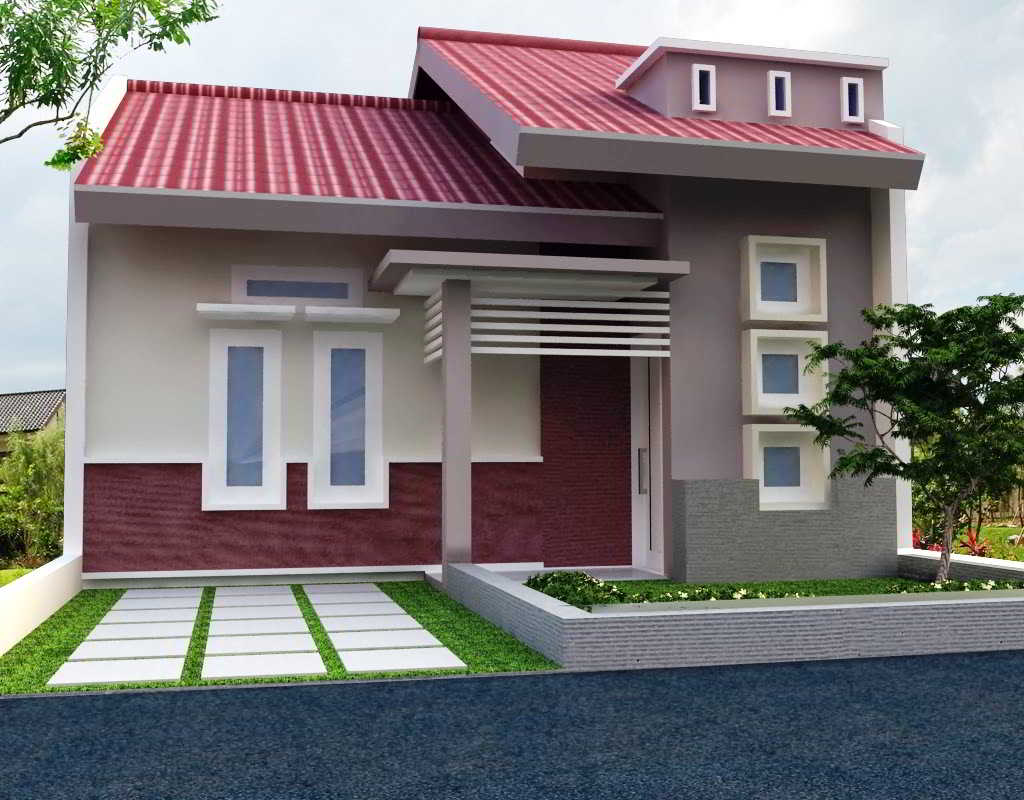  52 desain rumah  minimalis tampak depan 1 lantai modern 