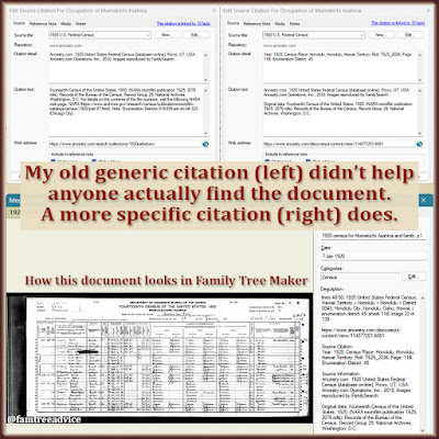 As long as there's a mess to clean up, why not make the source citations in my family tree live up to my standards?