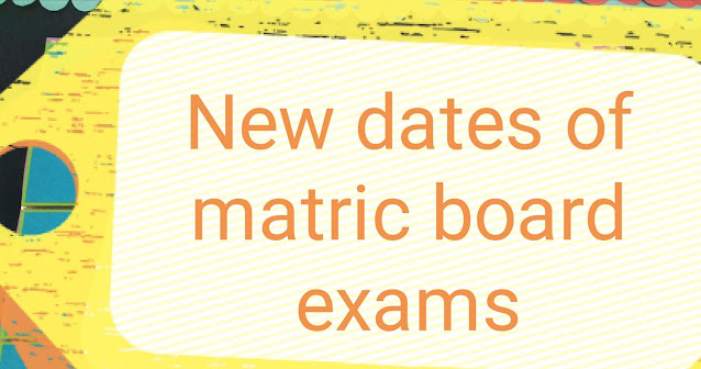 Date sheet of matric O level exam 2021