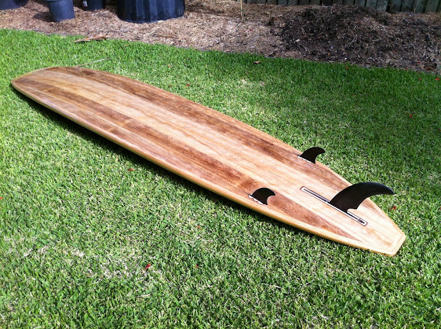 wood surfboard