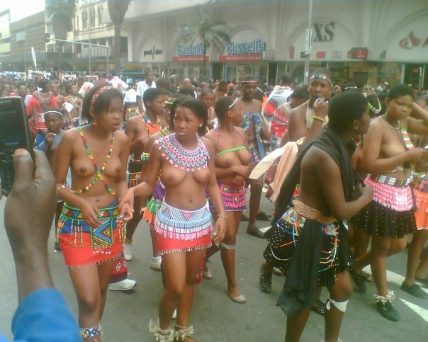 South African Girls go naked in the street