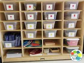 Task Boxes for Small Group Work in Early Childhood | Apples to Applique