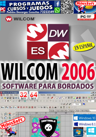 wilcom 2006 para Bordados en español - 32 64 btis windows xp-7