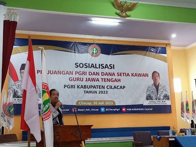 Ketua PGRI Cilacap Siap Sukseskan Sosialisasi Perjuangan dan Daspen 