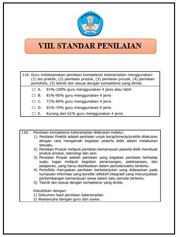  Standar Penilaian Format Microsoft Word ✔ Download Cover / Sampul Map Akreditasi 2019 Standar Kompetensi VIII (8) Standar Penilaian Format Word