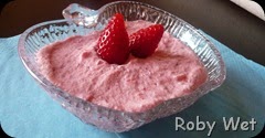 mousse di fragole