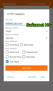 Glo 2017 Free Browsing Cheat AnonyTun VPN