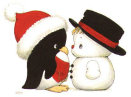 penguin, snowman, blog hop