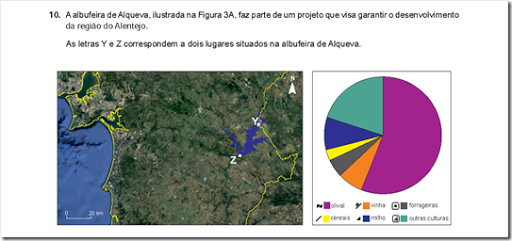 Questão 10 Exame Nacional de Geografia A 2F2018