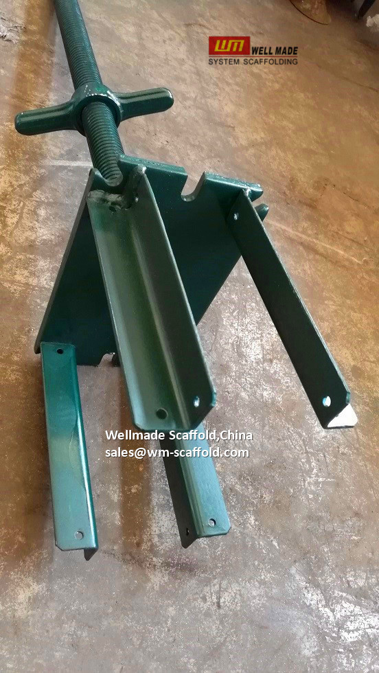 Adjustable Forkhead Scaffold Jacks - Concrete Formwork Support for Shoring