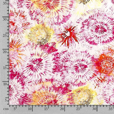 Viva Magenta Tie Dye Fabric