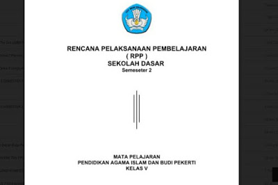 RPP K13 PAI DAN BUDI PEKERTI KELAS 5 SEMESTER 2 