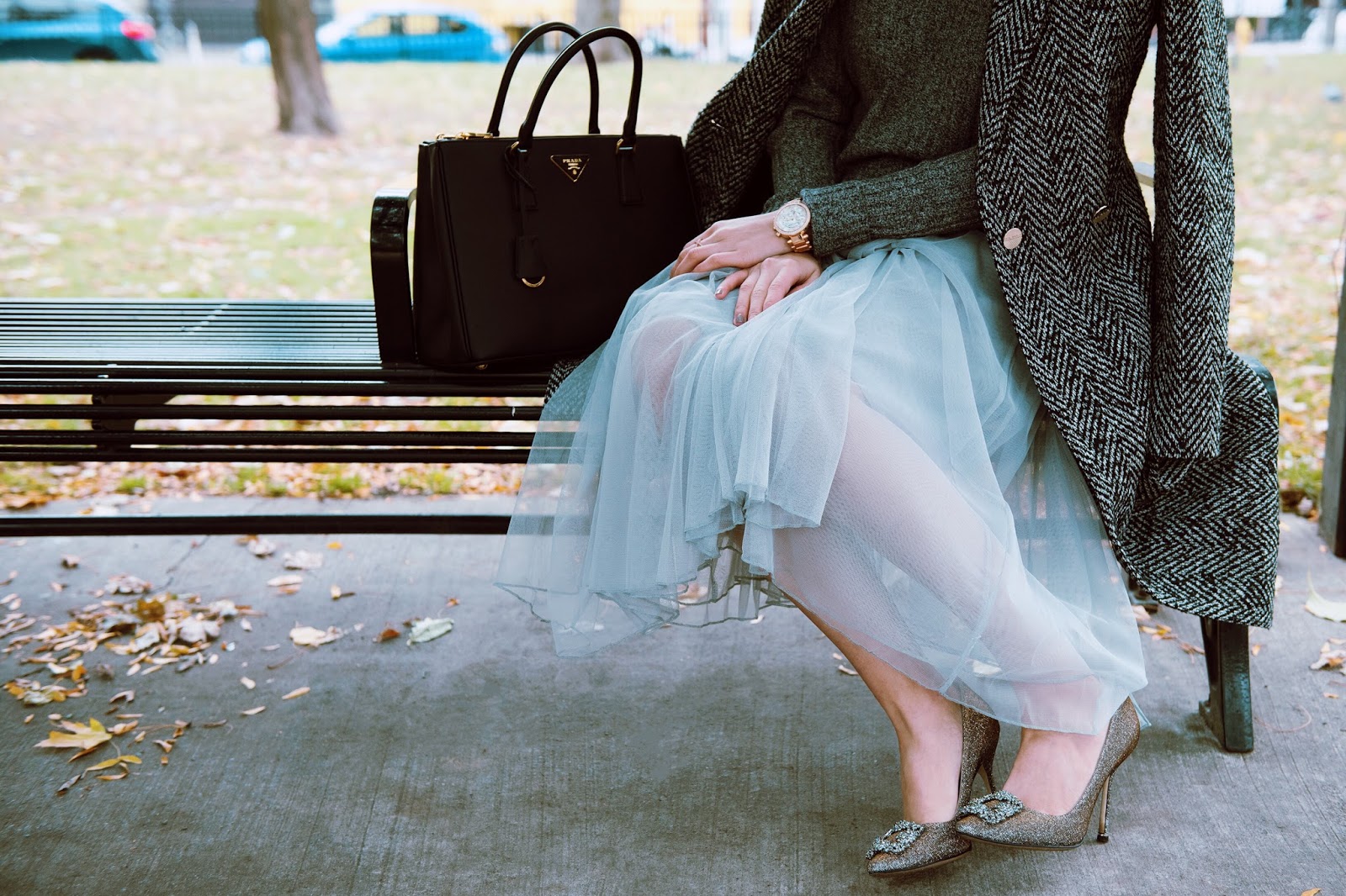 Carrie Bradshaw Moment in a Lovely Tulle Skirt
