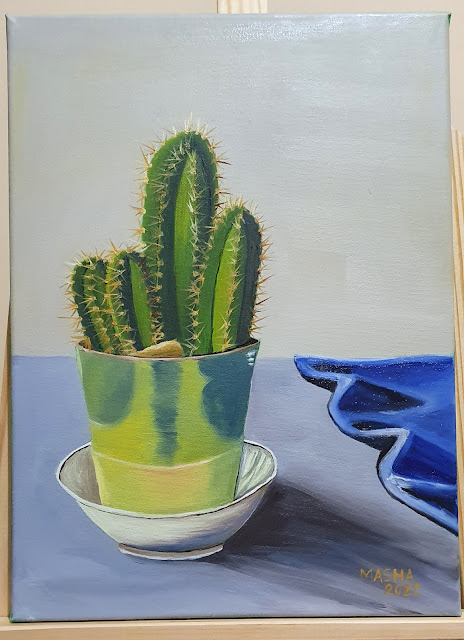 Peinture sur toile Masha Cactus