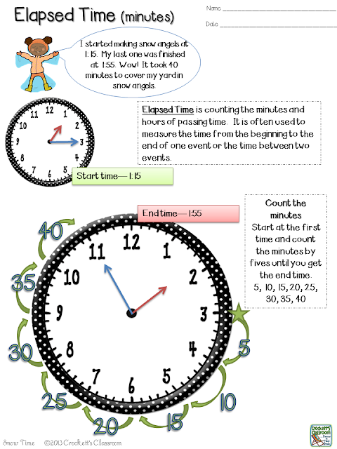 Elapsed time doesn't have to be so complicated.  Show your students how to figure elapsed time without stressing them out!  Even better, there's a freebie here.