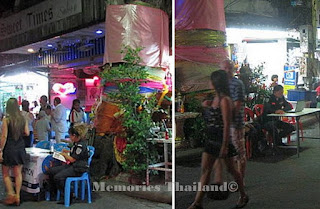 Police checkpoint next to the Big Buddha tree at Walking Street
