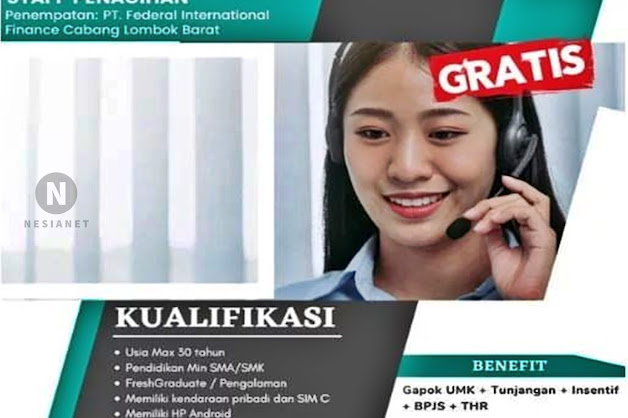 Lowongan Kerja Field Collection (Staf Penagihan) di FIF Group Lombok Barat NTB Lowongan Kerja Field Collection (Staf Penagihan) di FIF Group Lombok Barat NTB