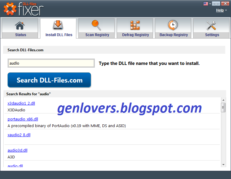 http://genlovers.blogspot.com/2014/10/dll-files-fixer-31-full-activation.html