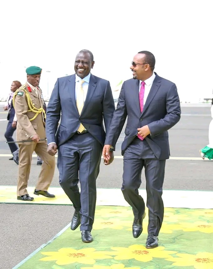 WILLIAM RUTO VISITING ETHIOPIA 