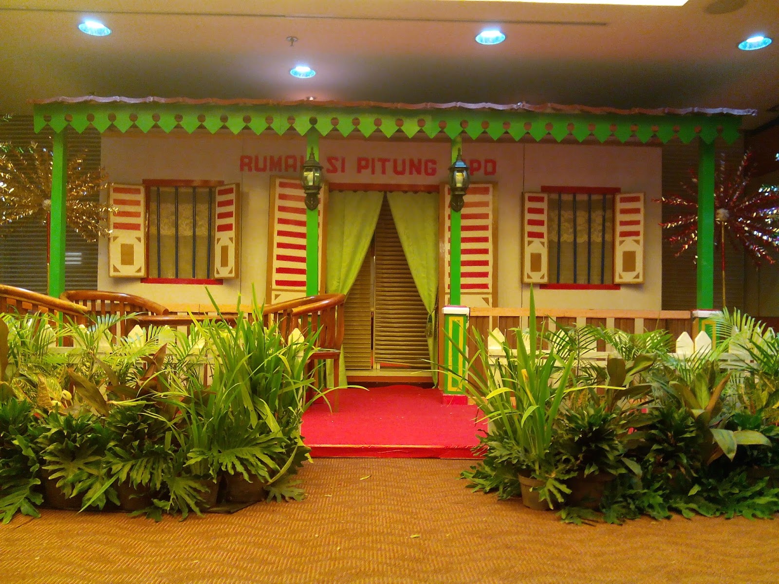 SEWA PAKET DEKORASI RUMAH BETAWI, WARUNG / SAUNG BETAWI 