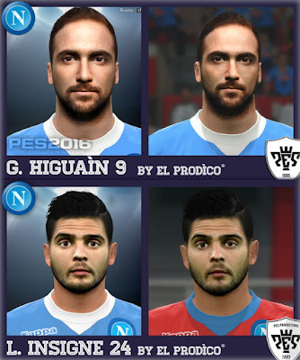 PES 2016 Napoli Facepack by El Pròdìco