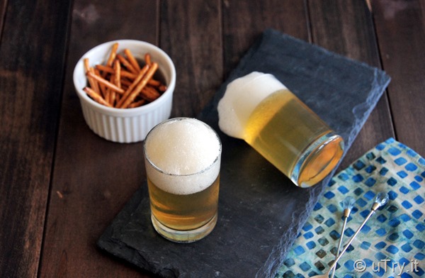 April’s Fool Recipe – Apple Juice Jello in Disguise as A Glass of Beer