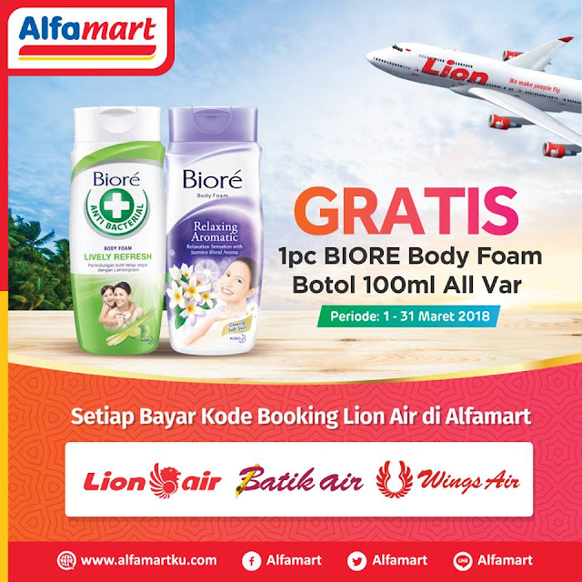 Gratis 1 pc Biore body foam btl 100ml