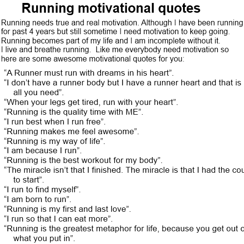 Best Motivational Motivational Running Inspiring Yourself With