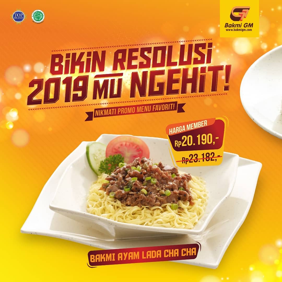 #BakmiGM - #Promo Paket 20190 Nasi Ayam GM, Bakmi dan Ayam Cah Cabai