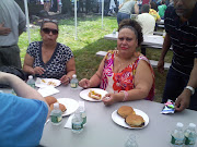Some 80th A.D. voters enjoying the barbecue by 80th A.D. candidate Mark . (mark )