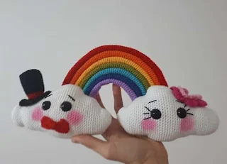 PATRON GRATIS NUBE ARCOIRIS AMIGURUMI 64430