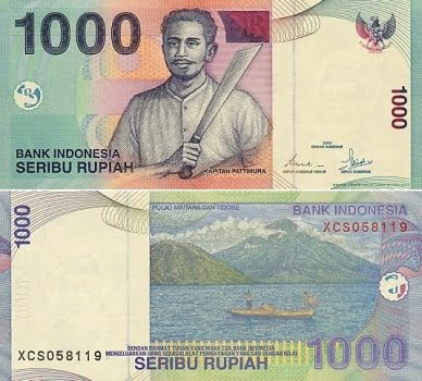 Keanehan uang seribu rupiah Sekedar Tahu