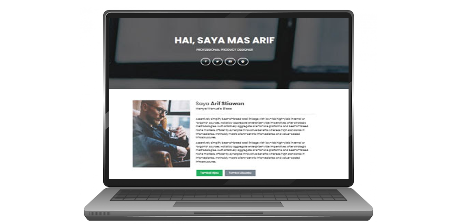 landing page blogspot