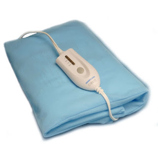 Light blue heating pad