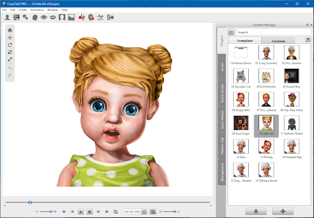 Phần mềm tạo hình khuôn mặt hoạt hình 3D từ ảnh CrazyTalk Pro v7.3 full