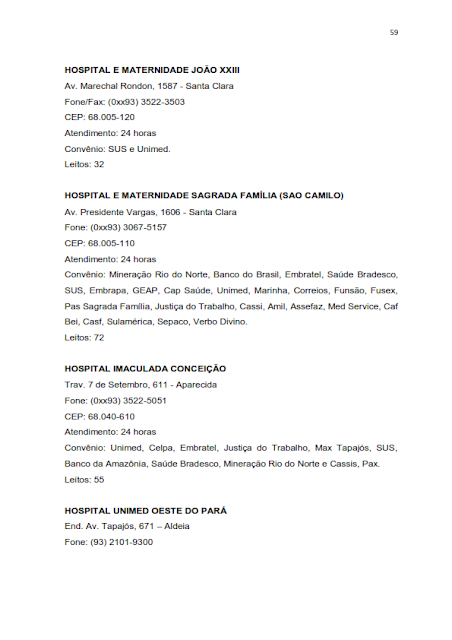 INVENTÁRIO DA OFERTA E INFRA ESTRUTURA TURÍSTICA DE SANTARÉM – PARÁ – AMAZÔNIA – BRASIL - 2010 / ANO BASE 2010