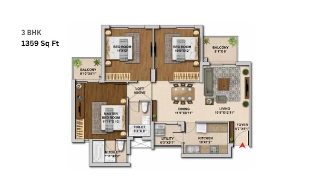 Hero Homes Sector 104 Floor Plan