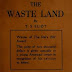THE WASTE LAND – T.S. ELIOT POINTS TO PONDER: