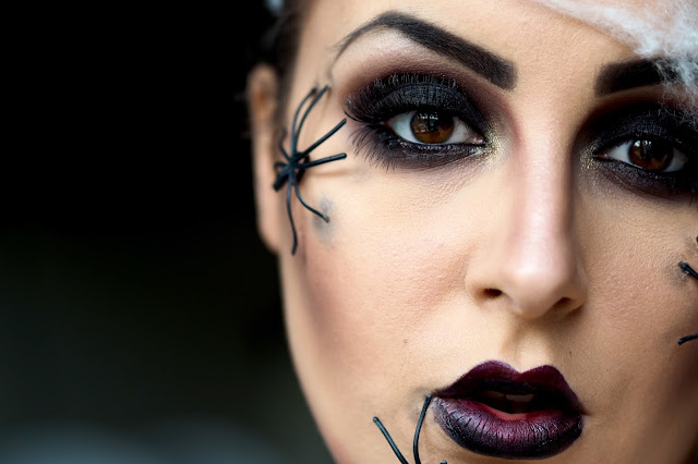 spider halloween makeup