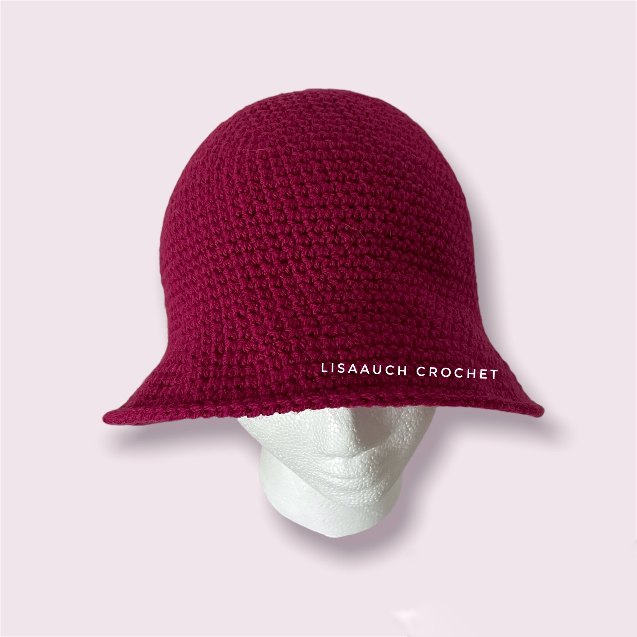 Crochet Pattern // Fleece Sherpa Fuzzy Bucket Brimmed Cloche Bowler Hat // Theo Bucket Hat Pattern PDF