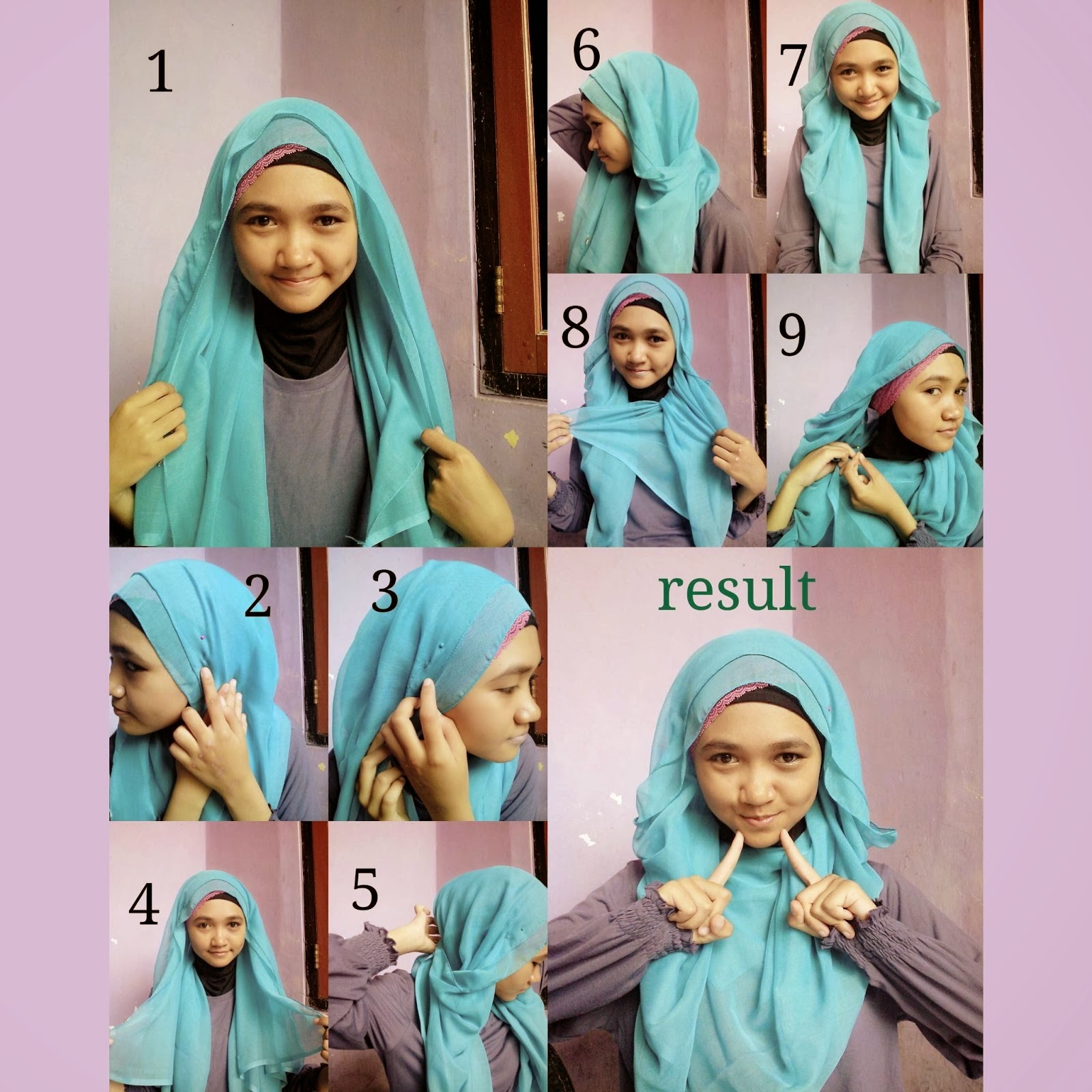 Cara Memakai Jilbab Segi Empat Untuk Anak Sekolah Smp Kumpulan Hijab