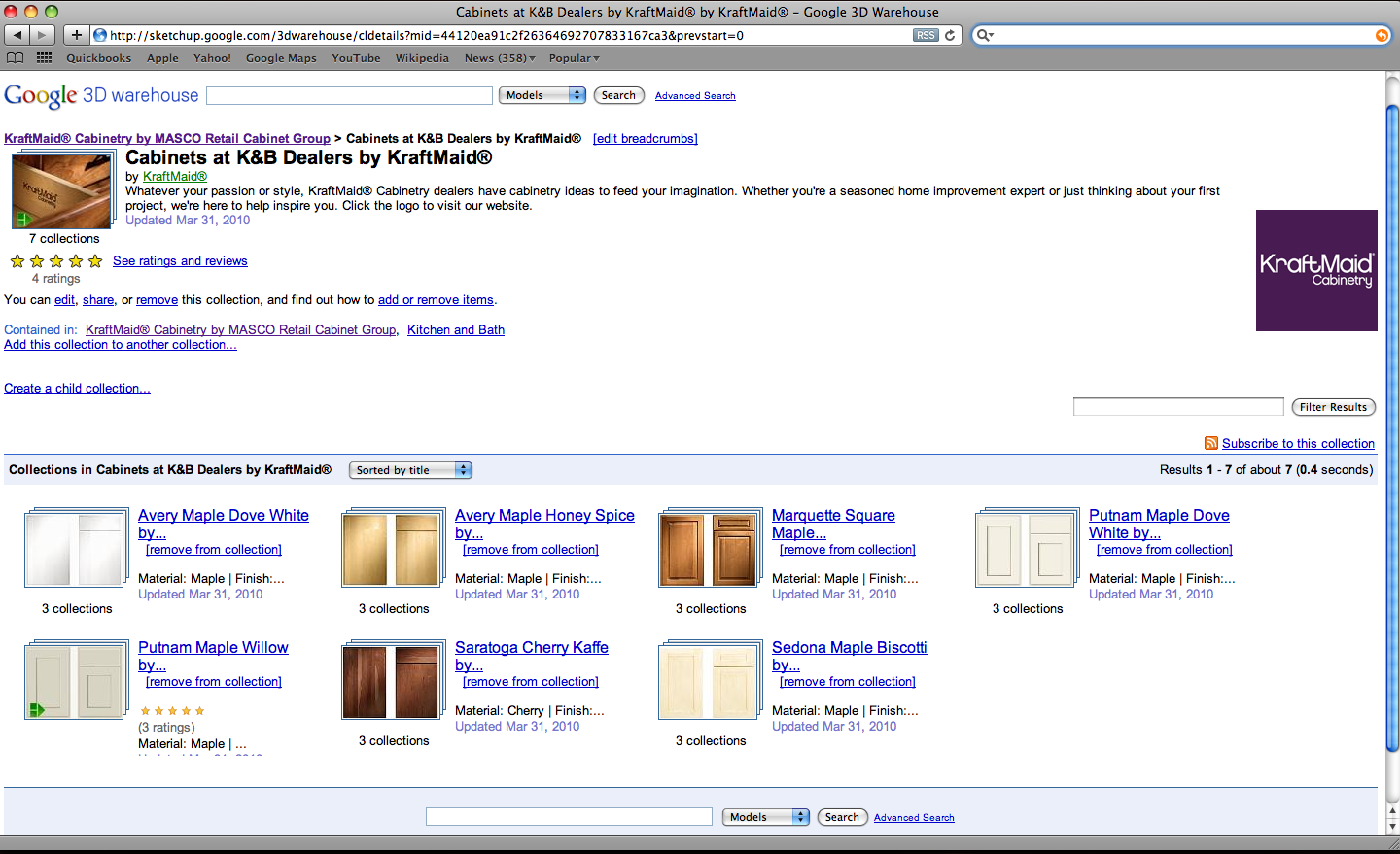 KraftMaid Posts Over 1000 Cabinets To The Google 3D Warehouse