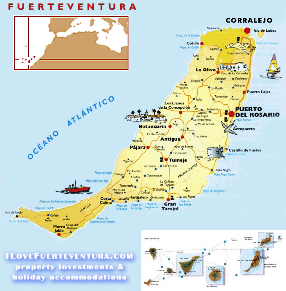 Mapa Fuerteventura Playas  My blog