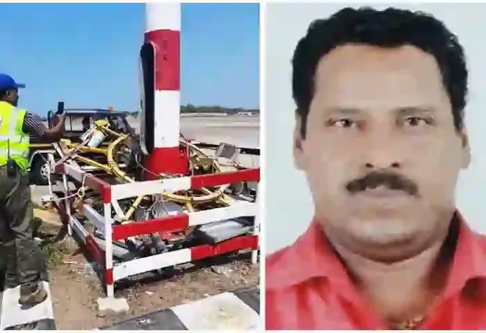 News, Kerala, State, Thiruvananthapuram, Airport, Labours, Injured, Local-News, One Died in High Mast Light collapsed at Thiruvananthapuram Airport