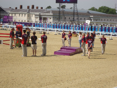 Medal ceremony rehearsal