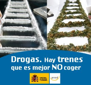 Resultado de imagen para drogas hay trenes que es mejor no coger publicidad