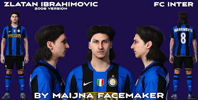 PES 2021 Faces Zlatan Ibrahimovic 2008 by Maijna