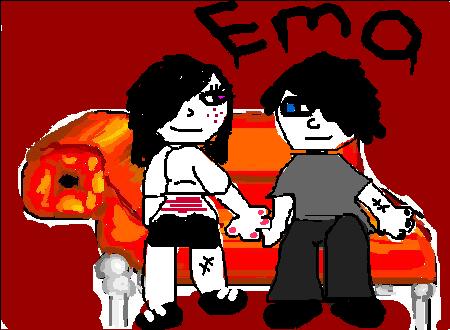 Emo Cartoon Characters In Love. love cartoon characters.