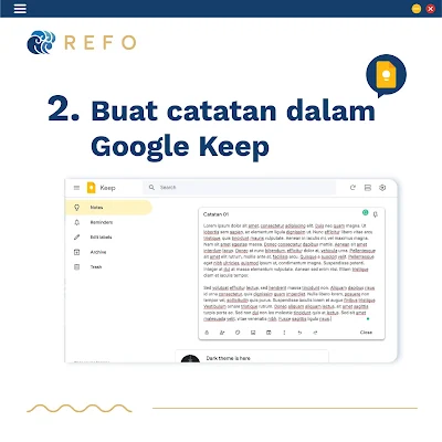 Tips kolaborasi antara Google Docs dan Google Keep.