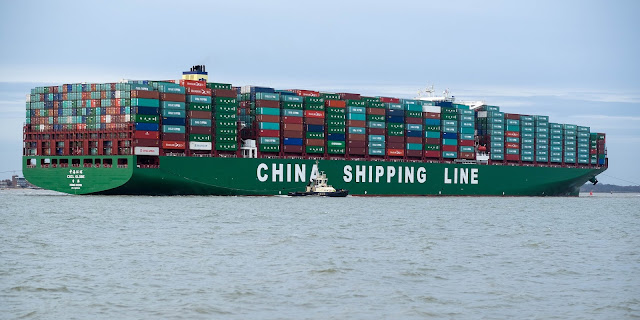 CSCL Globe, top 10 largest ships in the world